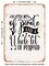 DECORATIVE METAL SIGN - a Little Bit of Pirate and a Whole Lot of Mermaid - Vintage Rusty Look